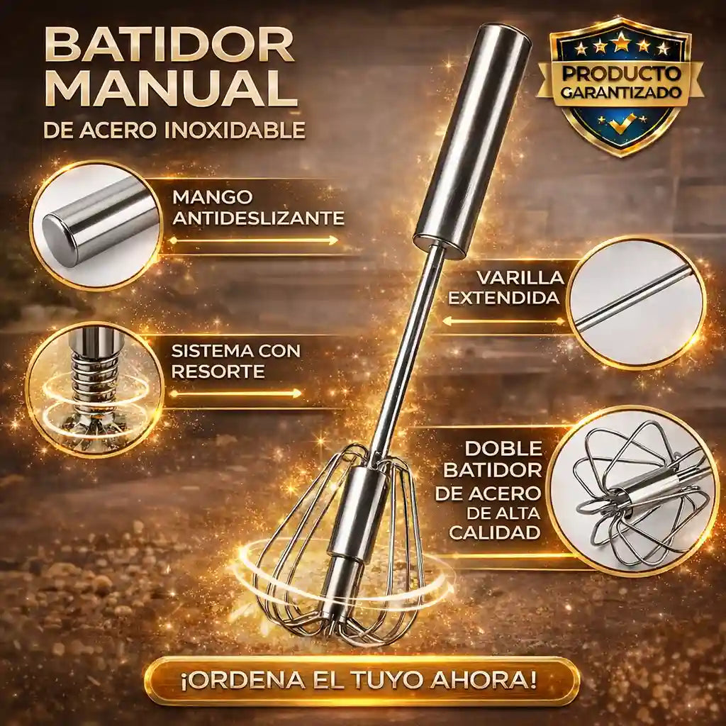 ¡El Batidor Manual que Revoluciona tu Cocina! + Obsequio
