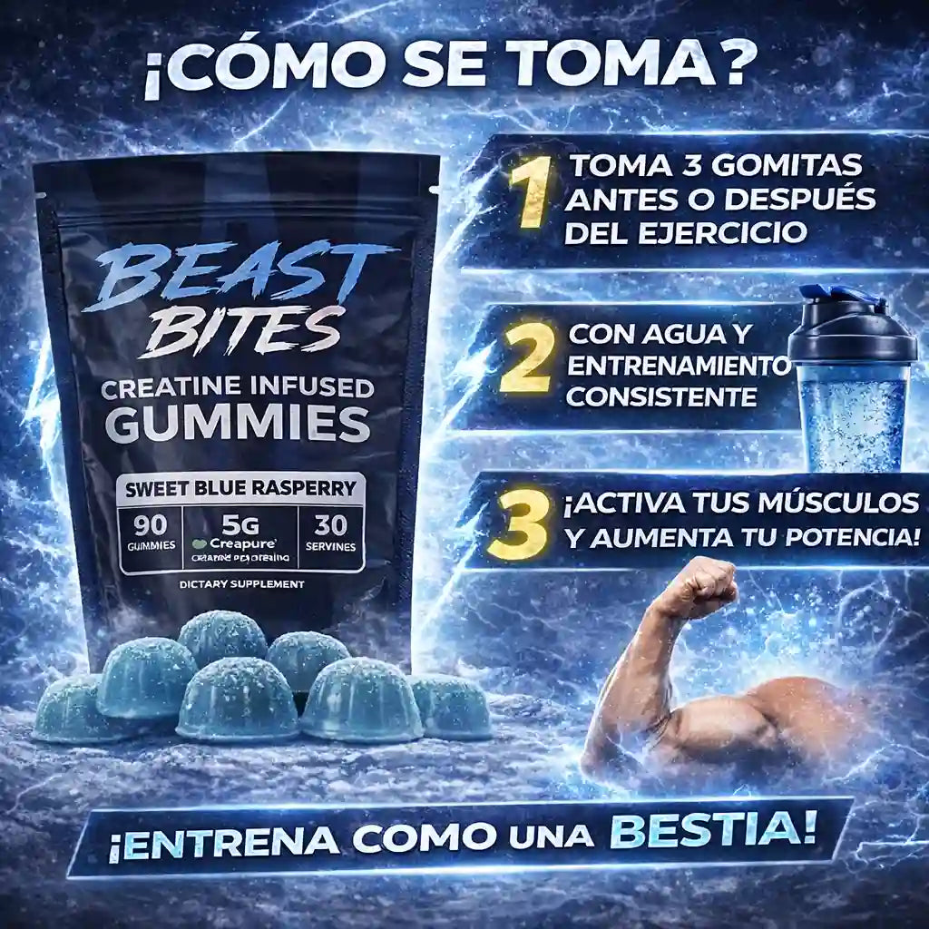 Beast Bites  - Creatina en Gomitas.