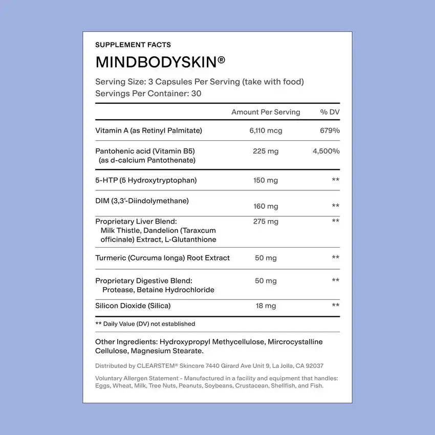MINDBODYSKIN - CLEARSTEM