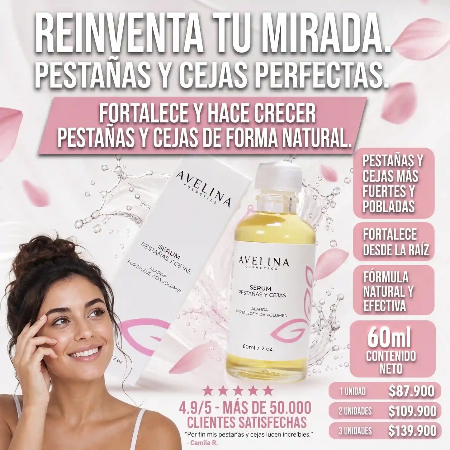 Serum de pestañas y cejas - Avelina