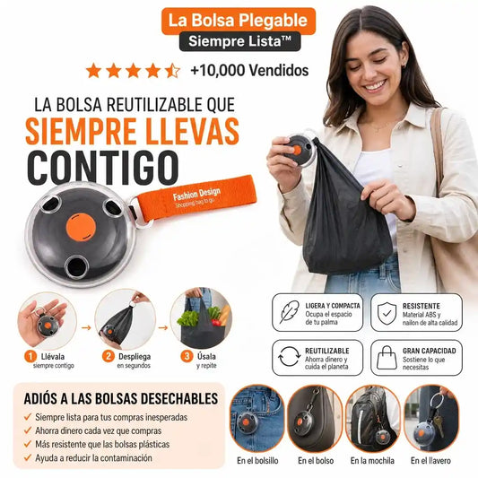 Bolsa plegable Siempre Lista + Aspiradora 3 en 1